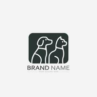 cane logo e icona animale vettore illustrazione design grafico