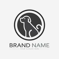 cane logo e icona animale vettore illustrazione design grafico