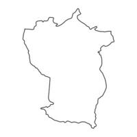 cojedes stato carta geografica, amministrativo divisione di Venezuela. vettore