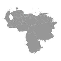 distrito capitale carta geografica, amministrativo divisione di Venezuela. vettore