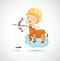 segni zodiacali -sagittario iillustration vettore