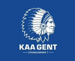 kaa gentiluomo club logo simbolo Belgio lega calcio astratto design vettore illustrazione con blu sfondo