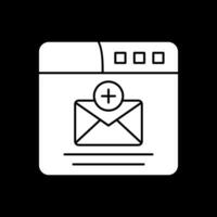 Inserisci e-mail vettore icona design