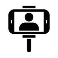 video blog vettore glifo icona per personale e commerciale uso.
