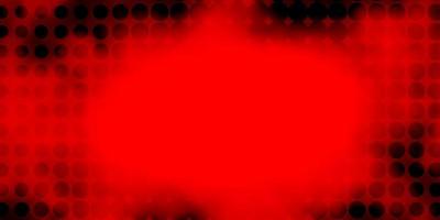 sfondo vettoriale rosso scuro con bolle.