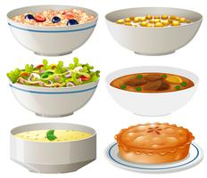 Set di piatti diversi