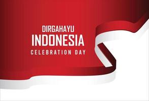 17 agosto. indonesia felice festa dell'indipendenza spirito di libertà vettore