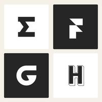 vettore astratto tipografia lettera logo