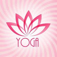segno del fiore di loto per benessere, spa e yoga. illustrazione vettoriale
