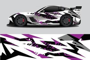 car wrap grafica da corsa sfondo astratto per avvolgere e adesivo in vinile vettore