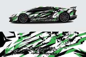 car wrap grafica da corsa sfondo astratto per avvolgere e adesivo in vinile vettore