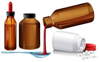 Medicina liquida e compresse vettore