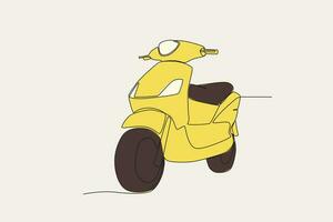 colore illustrazione di un' motociclo vettore