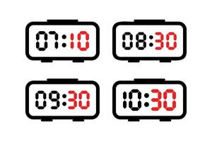 vettore illustrazione digitale orologio icona cartello e simbolo.