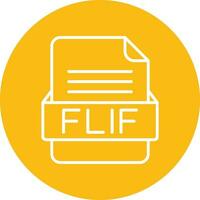 flif file formato vettore icona