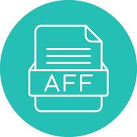 aff file formato vettore icona