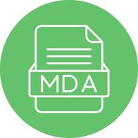 mda file formato vettore icona