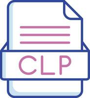 clp file formato vettore icona