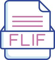 flif file formato vettore icona