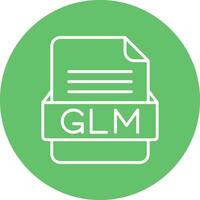 glm file formato vettore icona