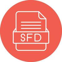 sfd file formato vettore icona
