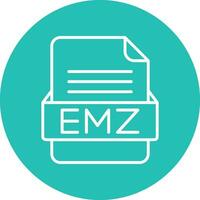 emz file formato vettore icona