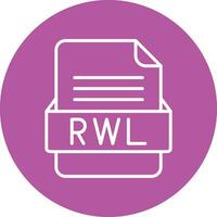 rwl file formato vettore icona