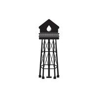 acqua Torre vettore icona illustrazione logo design.