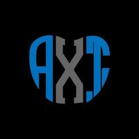 axt lettera logo creativo design. axt unico design. vettore