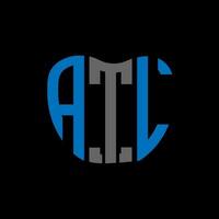 atl lettera logo creativo design. atl unico design. vettore