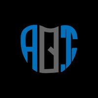 aqt lettera logo creativo design. aqt unico design. vettore