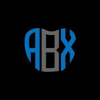 abx lettera logo creativo design. abx unico design. vettore