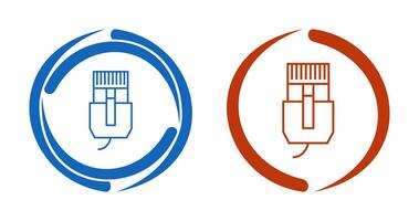 unico Internet cavo vettore icona
