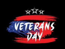 americano patriottico celebrazione veterani giorno vettore illustrazione.