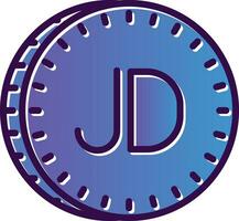 jordanian dinaro vettore icona design