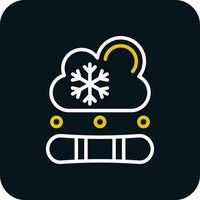 snowboard vettore icona design