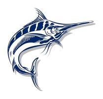 illustrazione di pesce spada per elemento di branding del logo vettore