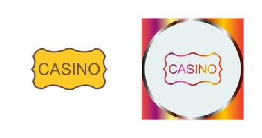 casinò cartello vettore icona