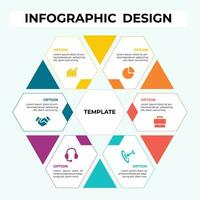 modello struttura infografica vettore