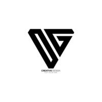 lettera v o g creativo triangolo moderno unico forma astratto aziendale logo vettore