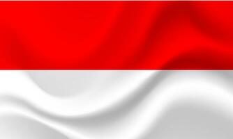 salutò Indonesia bandiera. Indonesia bandiera. vettore emblema di Indonesia