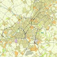 città carta geografica di lilla, Francia vettore