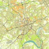 vettore città carta geografica di essen, Germania
