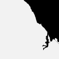 alto dettagli di arrampicata silhouette. minimo simbolo e logo di sport. in forma per elemento disegno, sfondo, striscione, sfondo, coperchio, logotipo. isolato su nero sfondo. vettore eps 10