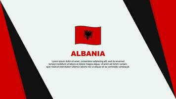 Albania bandiera astratto sfondo design modello. Albania indipendenza giorno bandiera cartone animato vettore illustrazione. Albania bandiera