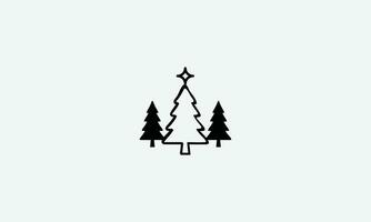 Natale albero vettore logo icona design