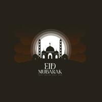 eid mubarak logo vettore