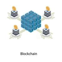 concetti di tecnologia blockchain vettore