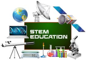 Formazione degli steli a bordo e diversi dispositivi vettore