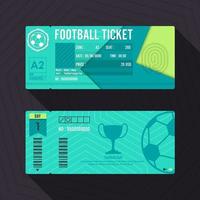 progettazione del materiale del biglietto di calcio. illustrazione vettoriale